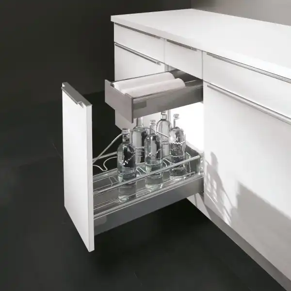 Feature Pull-out unit with internal drawer + front drawer